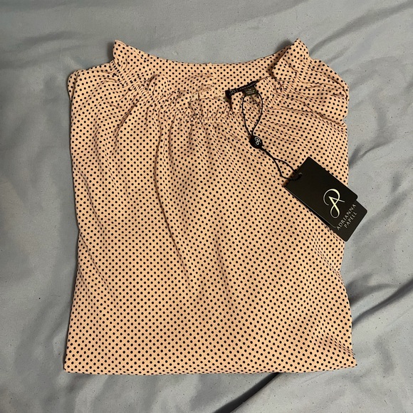 Adrianna Papell Tops - NWT polka dot adrianna papell long sleeve